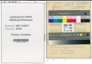 Entnazifizierung Christine Fischer , geb. 25.12.1919 (Kreisangestellte)