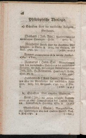 Philosophische Theologie.