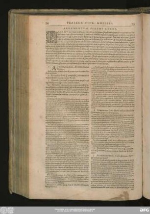 Argumentum Psalmi LXXXV.
