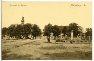 Marienberg. Marktplatz mit Rathaus