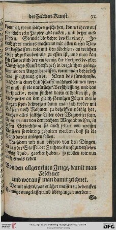 Von den allgemeinen Zeuge, damit man zeichnet und worauff man damit zeichnet