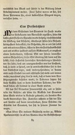 Eine Persönlichkeit
