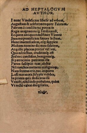 Friderici Navseae Blancicampiani, Ecclesiastae Mogvntini, In Septem Gloriosis. Deiparae Virginis Mariae Ferias Heptalogvs