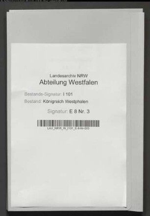 Kapitalienvermögen Domänenamts Dalheim