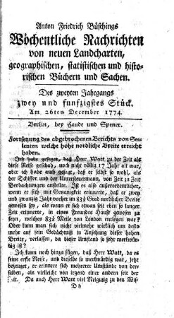 Zwey und funfzigstes Stück