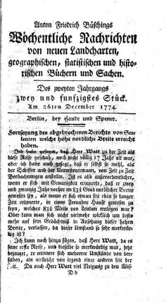 Zwey und funfzigstes Stück
