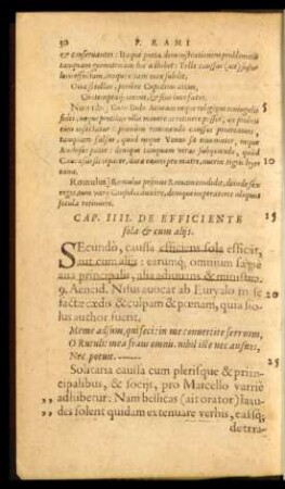 Cap. IIII. De Efficiente sola et cum aliis.