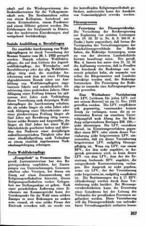 Festsetzung der Fürsorgerichtsätze [Fürsorgewesen]