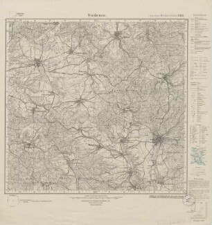 4919 (alte Nr.: 2855) Frankenau, Meßtischblatt (4cm - Karte)