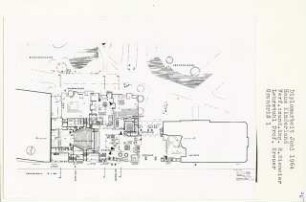 Haus Kinderland, Berlin-Tiergarten (Diplomarbeit bei Willy Kreuer): Grundriss Erdgeschoss 1:200