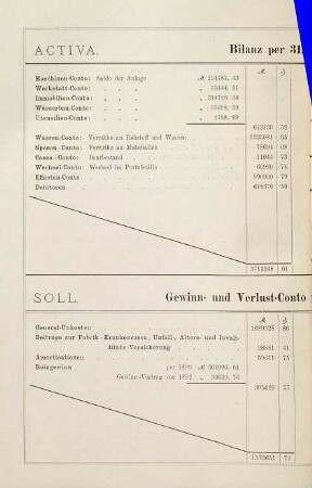 Geschäftsbericht der Mechanischen Seilerwarenfabrik Füssen. 1893. - 1894