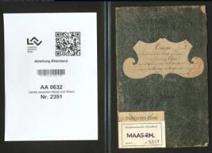 Belege zur Hauptkassenrechnung des Herzogtums Kleve (vorgelegt von Rendant Leuthaus, „festgestellt am 11. Juni 1798“)