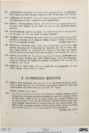 II. Schweizer Meister (Nr. 1311-1351)