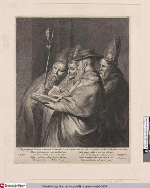 [The four fathers of the church; Die vier Kirchenväter]
