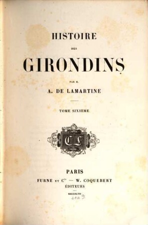 Histoire des Girondins. 6