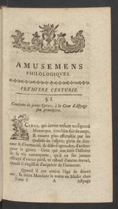 Première Centurie