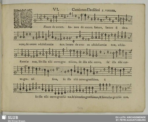 VI. Laetare de uxore