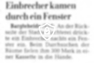 Einbrecher kamen durch ein Fenster