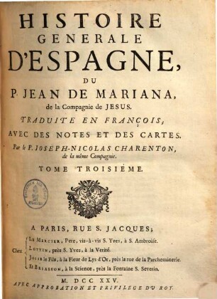 Histoire générale d'Espagne, 3