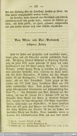 Vom Wein- und Bier-Verbrauch früherer Zeiten