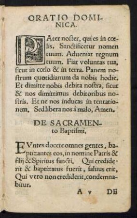 De Sacramento Baptismi.