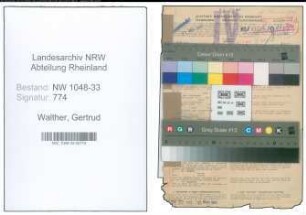 Entnazifizierung Gertrud Walther , geb. 19.06.1881 (Lehrerin)