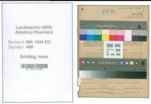 Entnazifizierung Hans Schilling , geb. 24.05.1898 (Berufsschuldirektor)