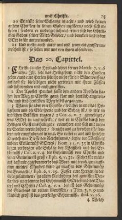 Das 20. Capittel.