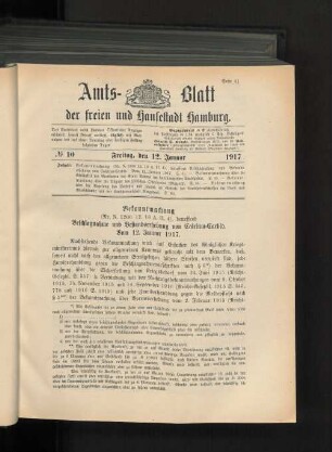 No. 10, 12. Januar 1917