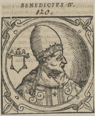 Bildnis von Papst Benedictus IV.