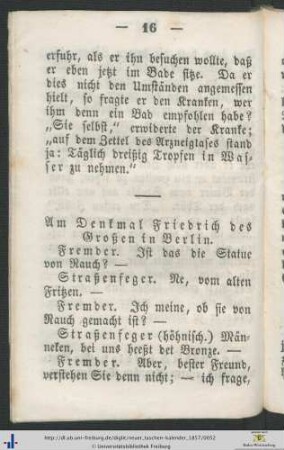 Am Denkmal Friedrich des Großen in Berlin.