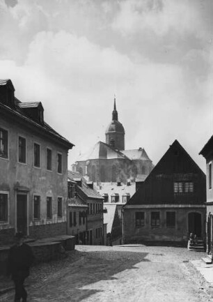 Annaberg, Blick auf St. Annen, von der Färbergasse