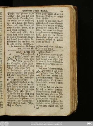 XXV. Trost und Jesus-Lieder.