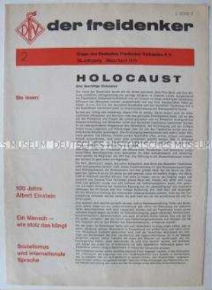 Mitteilungsblatt des Deutschen Freidenker-Verbandes e.V. u.a. über den Fernsehfilm "Holocaust"