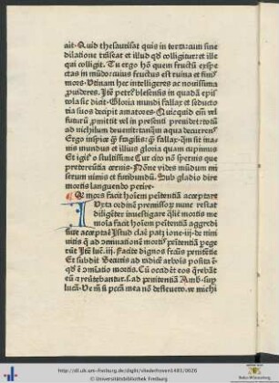 Quare mors facit hominem penitentiam acceptare
