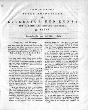 1806-05-10 : 22. Stück