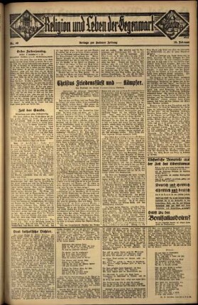 Dritte Ausgabe vom Sonntag, den 18. Februar 1934.