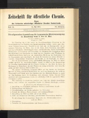 Heft IX. 15. Mai 1908.