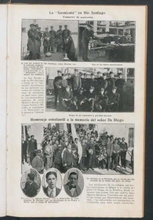 Homenaje estudiantil a la memoria del señor De Diego