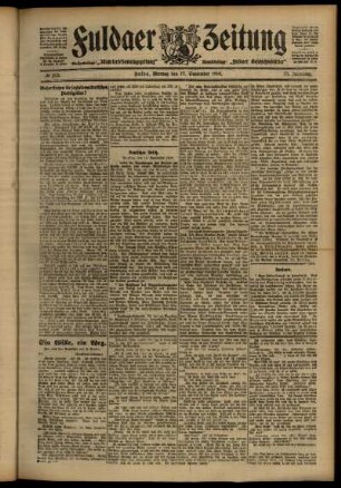 Ausgabe vom Montag, den 17. September 1906.