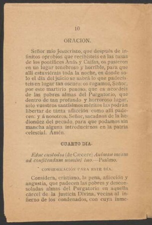 Cuarto día.