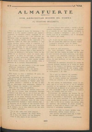 Almafuerte : Dos anécdotas sobre el poeta