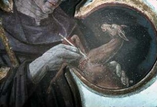 Vierpaß mit dem heiligen Ägidius