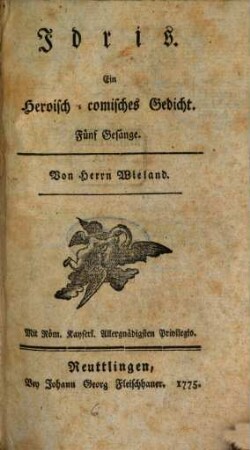 Idris : ein heroisch comisch Gedicht