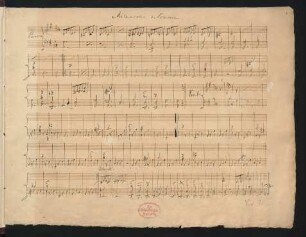 La Mélancolie. Skizzen; pf; G-Dur; op.1