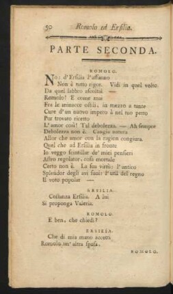 Parte seconda = Zweyter Theil