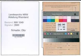 Entnazifizierung Otto Schaefer , geb. 11.05.1894 (Arbeiter)