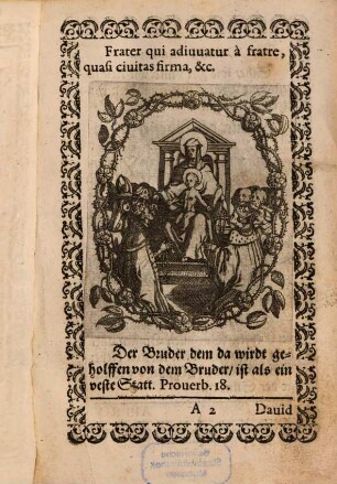 Rosengärtlein der gnadreichen Ertzbruderschafft Mariae