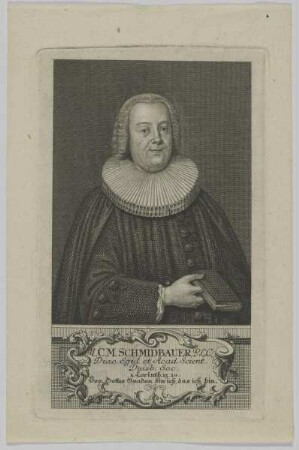 Bildnis des Christoph Melchior Schmidbauer