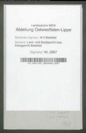 Erblasser: Reineke, Johann; Erblasser: Reineke, Anna Maria, geb. Berenbrinker: Testament